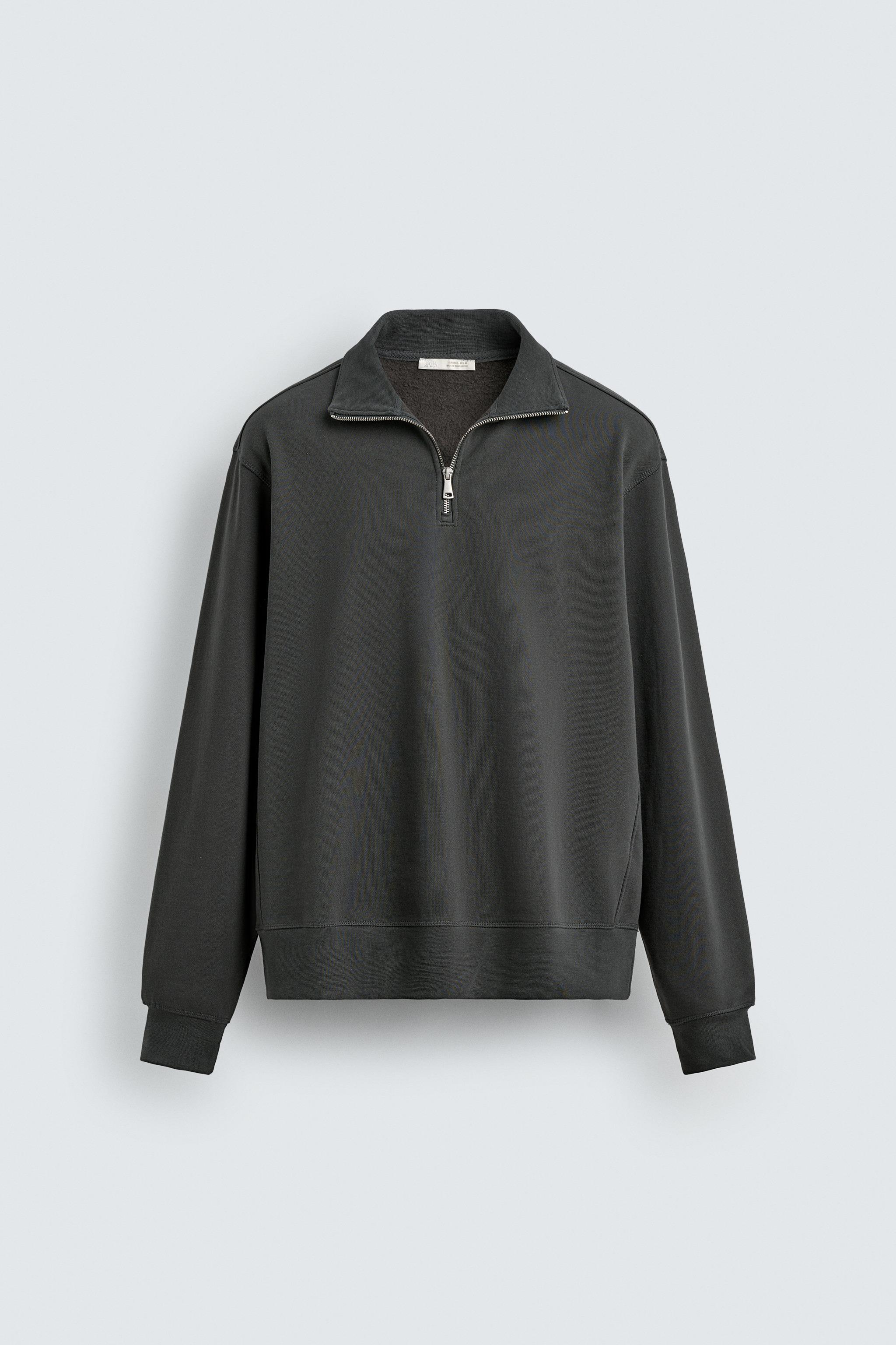 Sudadera Con Cremallera Para Hombre - Cuello En V, Sin Capucha, Ideal Para El Día A Día En Otoño E Invierno